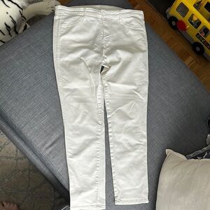 H&M Women's Cream Skinny Jeans